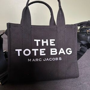 Small canvas Marc jacobs tote bag in black